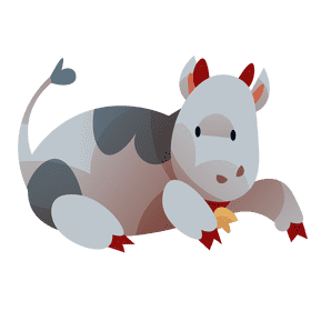 Farm cow clipart
