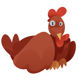 Farm hen clipart