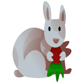 Farm rabbit clipart