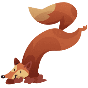 Forest fox clipart