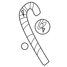 Halloween candy black and white clipart