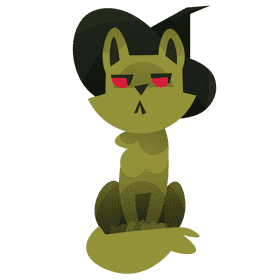 Halloween cat clipart