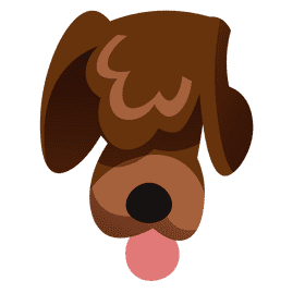 Home dog head clipart