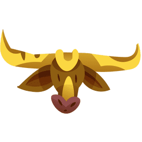 India buffalo clipart