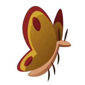 Jungle butterfly clipart