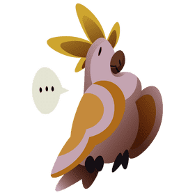 Jungle cockatoo clipart