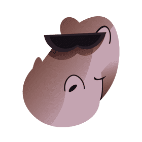 Jungle hippopotamus clipart