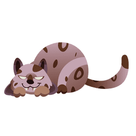 Jungle lynx clipart