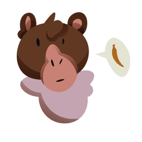 Jungle monkey clipart