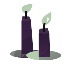 Nocturnal candle clipart
