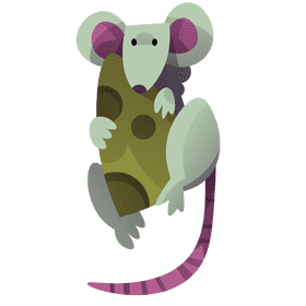 Nocturnal mouse clipart