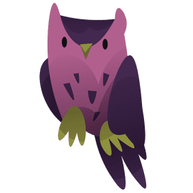 Nocturnal owl clipart