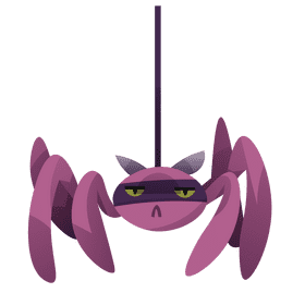 Nocturnal spider clipart
