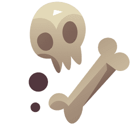 Prehistoric bones clipart