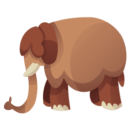 Prehistoric mammoth clipart