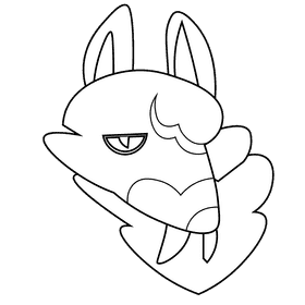 Prehistoric tiger black and white clipart