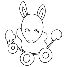 Russia bubliki black and white clipart