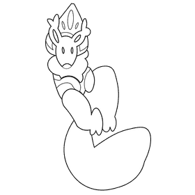 Russia squirrel black and white clipart