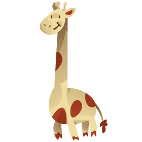 Safari giraffe clipart