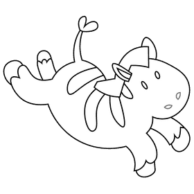 Safari zebra black and white clipart