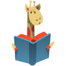School giraffe clipart