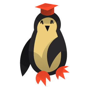 School penguin clipart