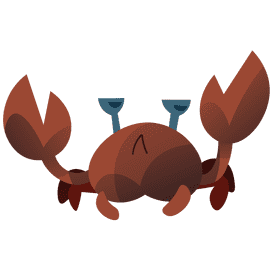 Sea crab clipart