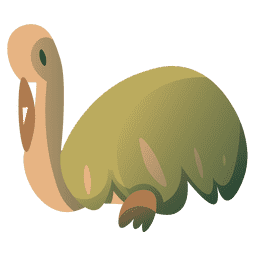 South america rhea clipart