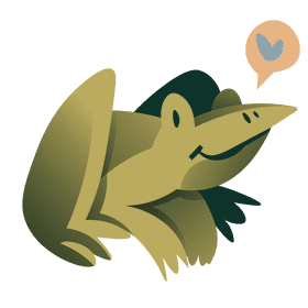 South america frog clipart