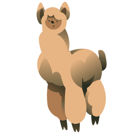 South america lama clipart