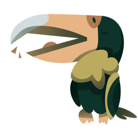 South america parrot clipart