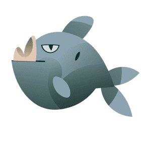 South america piranha clipart