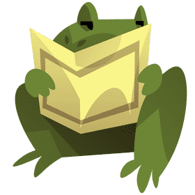 Travel frog clipart