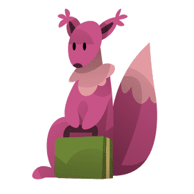 Travel squirrel clipart