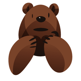 Winter bear clipart