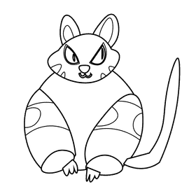 Winter cat black and white clipart