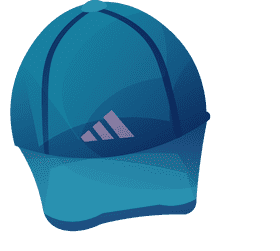 Adidas cap clipart