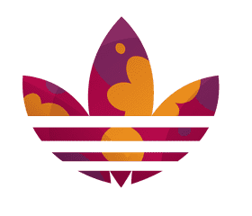 Adidas logo colour clipart