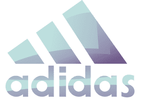 Adidas logo white clipart