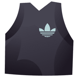 Adidas undershirt clipart