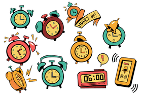 Alarm clock vector