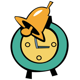 Alarm clock bell clipart