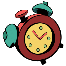 Alarm clock red clipart