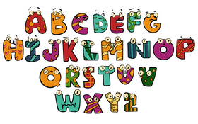 Alphabet vector