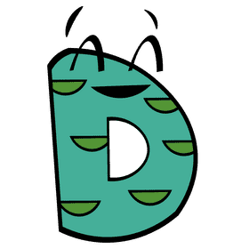 Alphabet letter d clipart