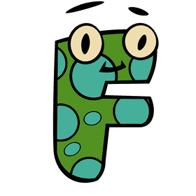 Alphabet letter f clipart