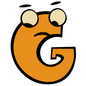 Alphabet letter g clipart