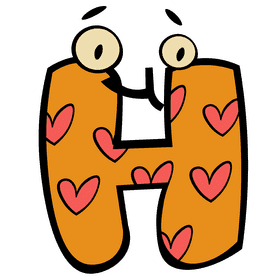 Alphabet letter h clipart