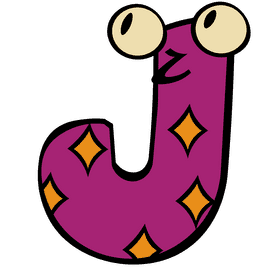 Alphabet letter j clipart