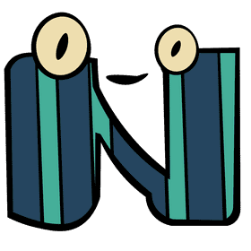 Alphabet letter n clipart